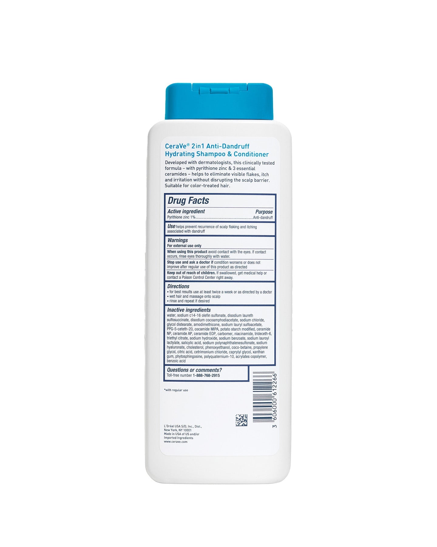 2-in-1 Anti-Dandruff Hydrating Shampoo and Conditioner